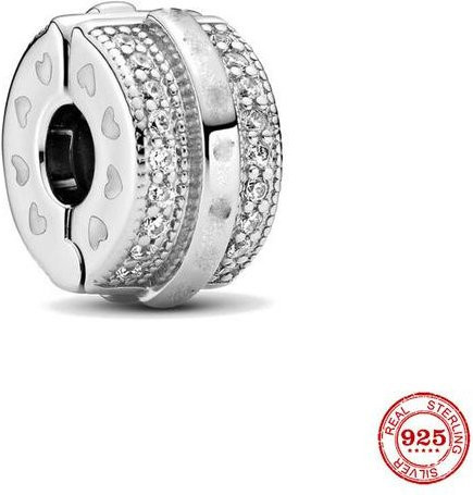Lily there Clip Charm, 925 Silber, Zirkonia, Perle, Damen - Bild 1