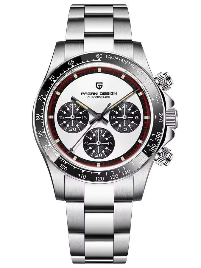 PAGANI DESIGN Chronograph, Quarz, Edelstahl, Keramiklünette, Saphirglas, Herren - Bild 5