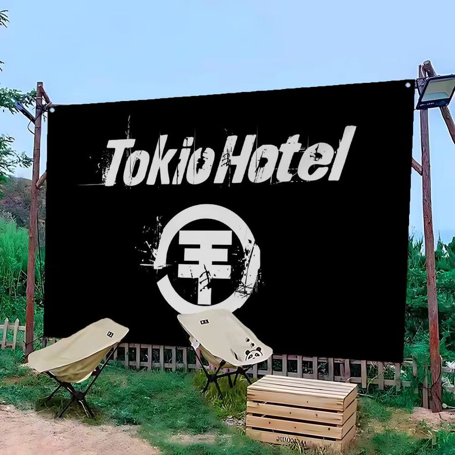 T-Tokio H-Hotel Band Cartoon Wandbehang Science Fiction Banner für dein Zimmer - Bild 2