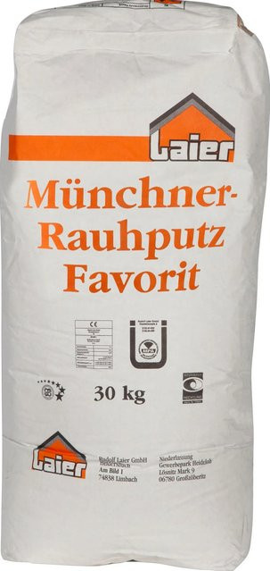 Laier Münchner Rauhputz Favorit Korn 2 mm in Weiß, 30 kg - Bild 1