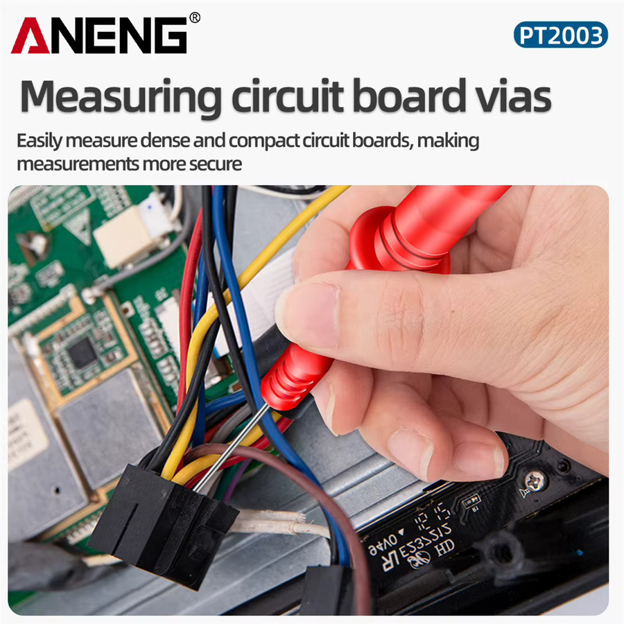 ANENG PT2003 Multimeterkabel Set mit biegsamen Stiftverlängerungsnadeln 1000V/10A 1 Paar Sondenspitzen - Bild 2