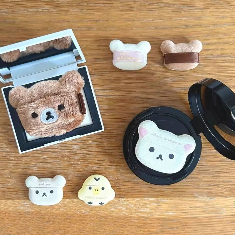 Potdemiel Rilakkuma Puderquaste, bärenförmig - Bild 2