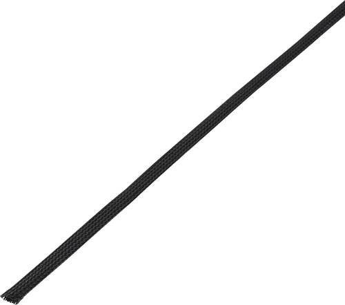TRU COMPONENTS Geflechtschlauch CBBOX0510-BK aus PET in Schwarz, Durchmesser 5 bis 10 mm, 10 m Länge - Bild 1