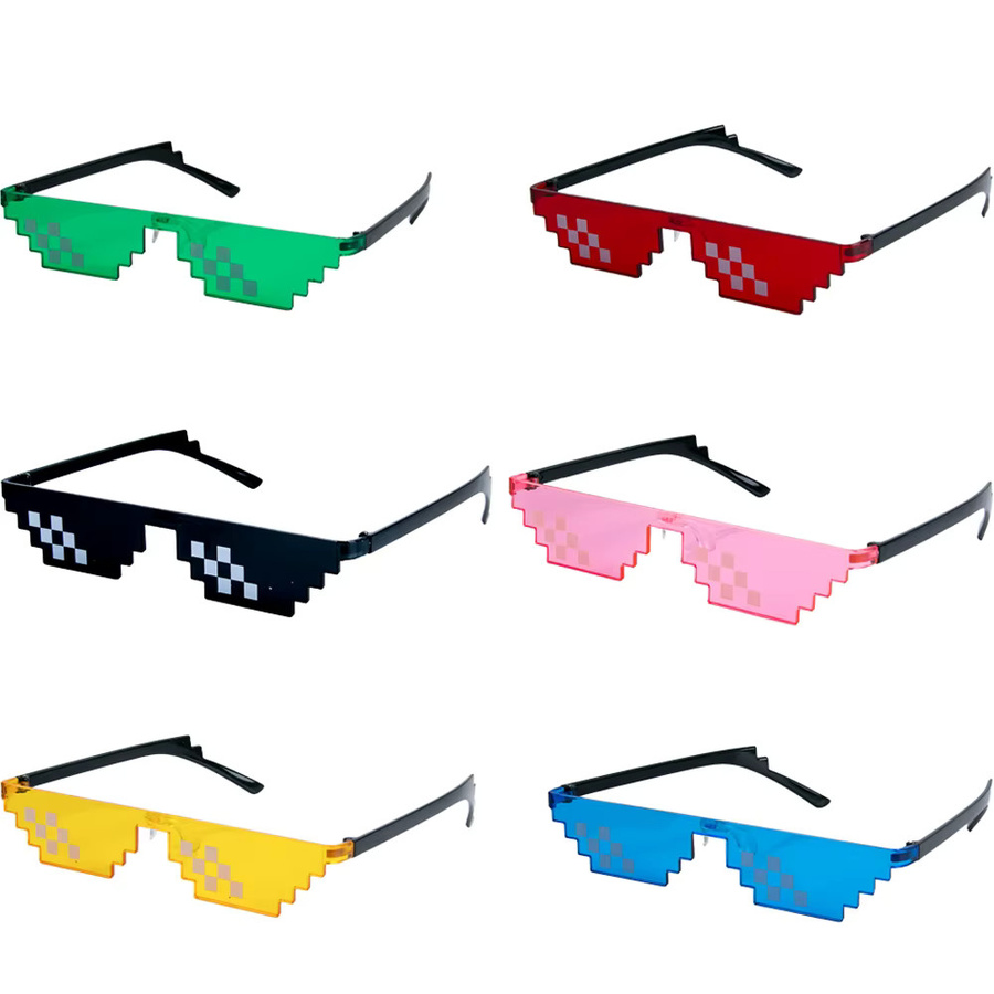 WEIGAO Pixel Mosaik Sonnenbrille, 4-8 stücke, Roboter Brille - Bild 3