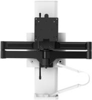 Ergotron TRACE Monitorhalterung für 1 Display bis 38 Zoll und 9,8 kg, höhenverstellbar, schwenkbar, drehbar und neigbar, mit Tischklemme, Weiß - Bild 1