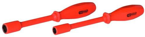KS Tools Isolierter Steckschlüssel-Schraubendreher aus Chrome Vanadium, Farbe: Rot, 5,5 mm - Bild 1