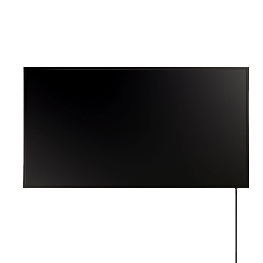 Könighaus Infrarotheizung Black Edition 1.200 W in Schwarz mit Kabelausgang quer links - Bild 2