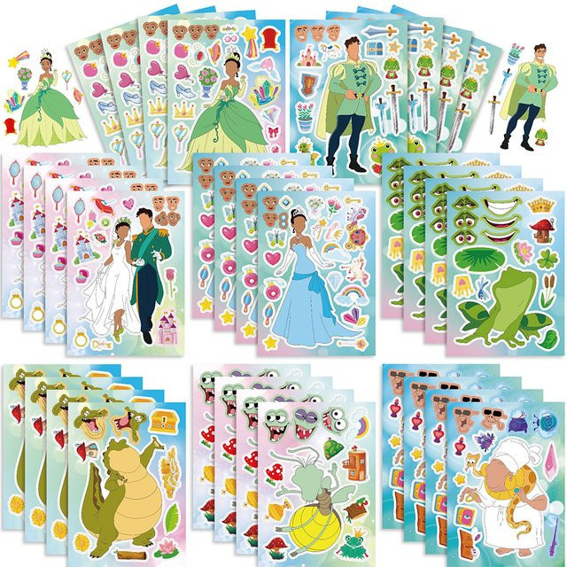 Disney Die Prinzessin und der Frosch, Puzzle-Aufkleber, Set - Bild 1