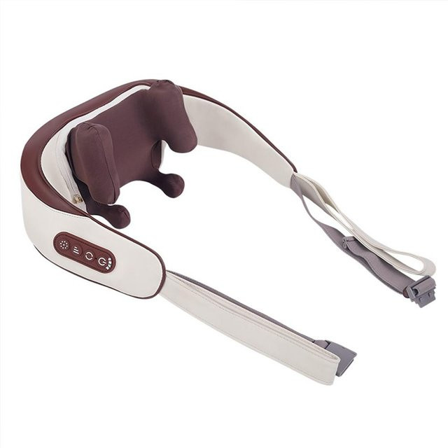 Binchi Health Technology Shiatsu Nacken- und Schultermassagegerät mit Heizfunktion in Weiß - Bild 1