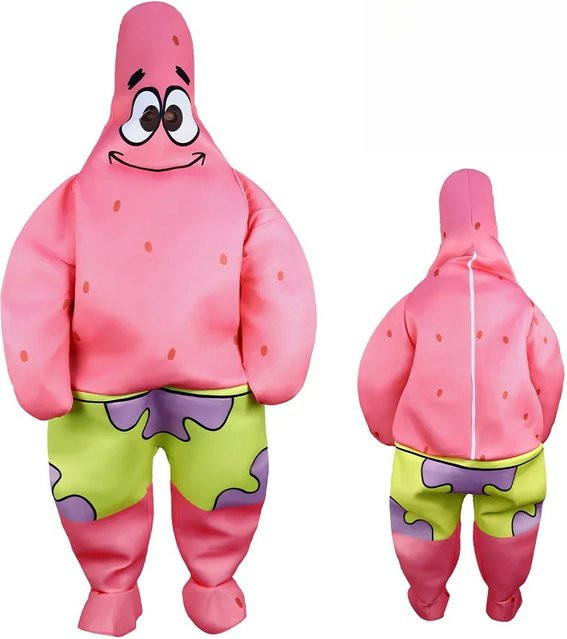 Potdemiel SpongeBob Schwammkopf Cosplay Kostüm Overall, Plüsch / Textil - Bild 1