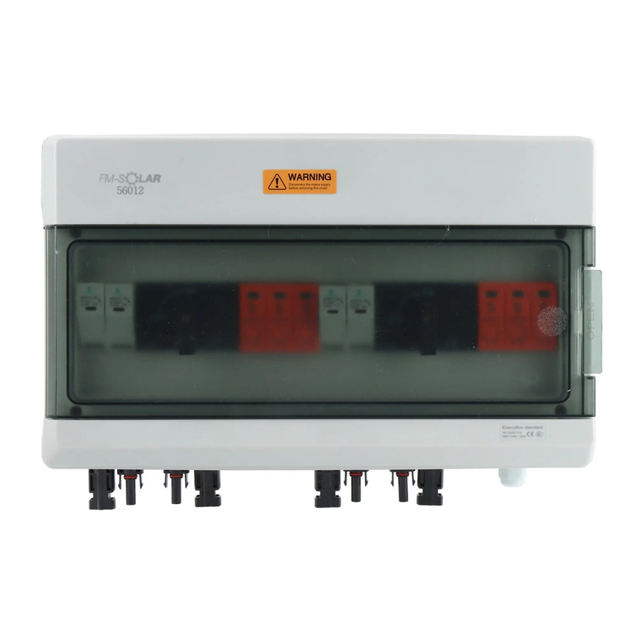 Sola DC-Anschlussbox mit Dreh-Trennschalter, T2 Überspannungsschutz, 2/2, 1000V Generatoranschlusskasten, Weiß, B/T/H: 38,0 x 32,0 x 27,0 cm - Bild 2