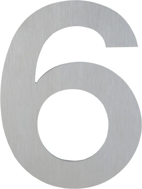 AnsaPro Hausnummer 6 aus Edelstahl in Silber - Bild 1