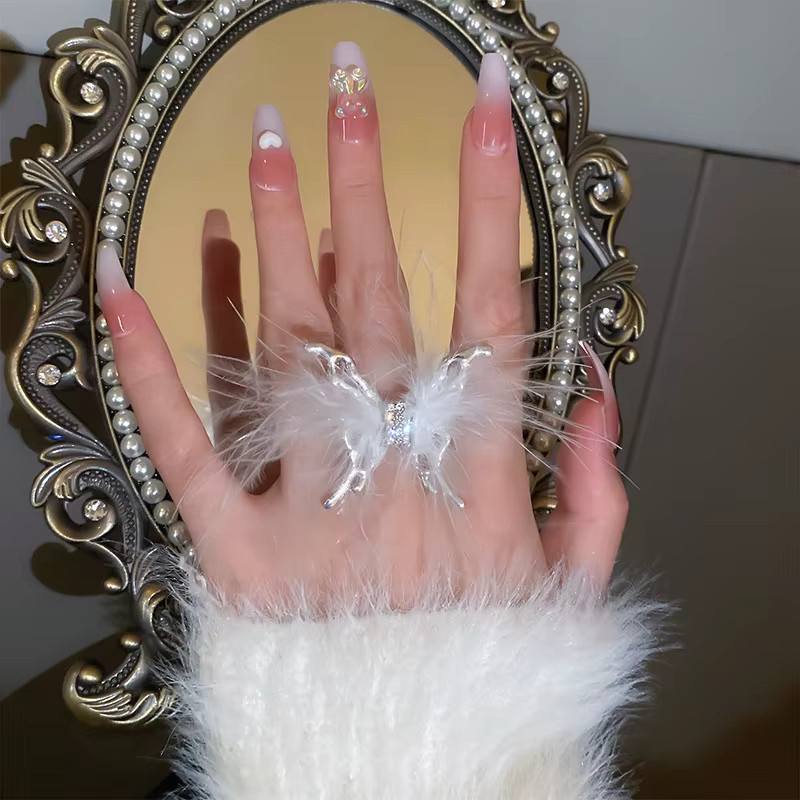 HNKMP Schmetterling Ringe für Nagel-Fotografie, Unisex - Bild 4