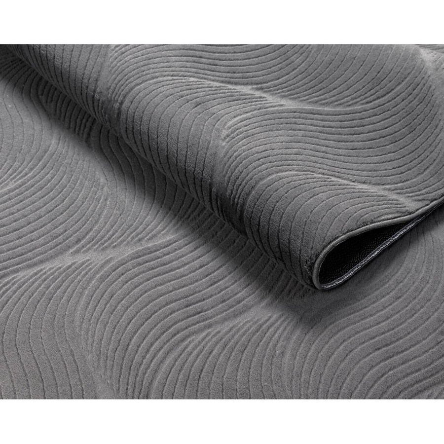 Dinarsu Teppich Stilo in Anthrazit, modern und pflegeleicht, Breite: 80 cm, Länge: 150 cm - Bild 2