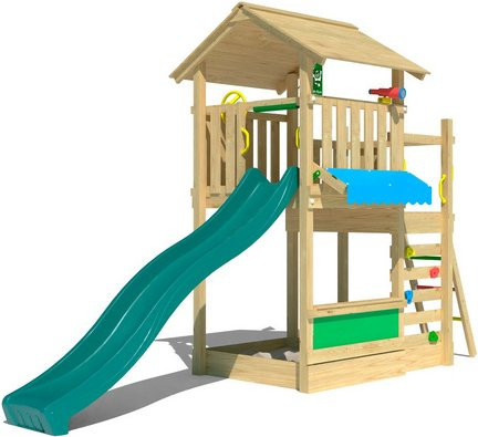 JUNGLE GYM Spielturm Bayou in Grün-Braun, B: 449 cm, T: 165 cm, H: 280 cm - Bild 1