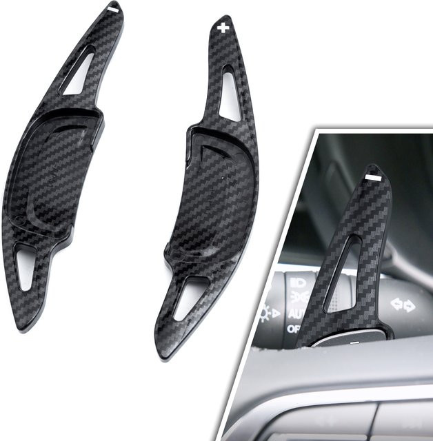 Paddle Shifter Verlängerung für Mazda Lenkrad Schalthebel Zubehör, Schwarz - Bild 1