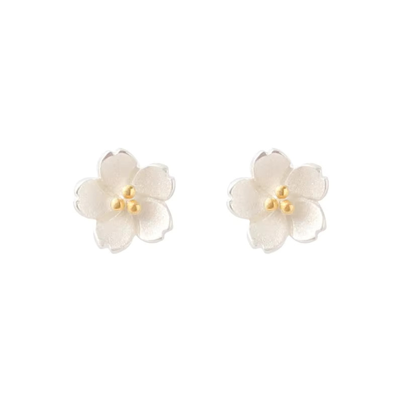 GaaBou Jewellery Blumen-Ohrringe, 925 Silber, Damen - Bild 3