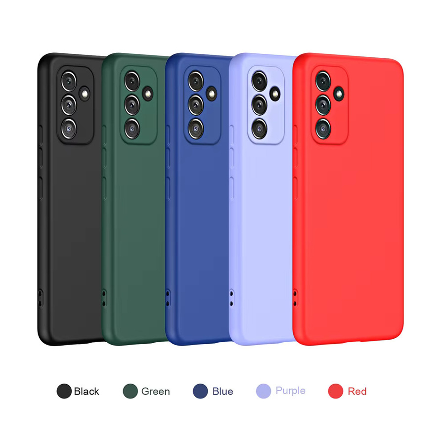 Bunte Flüssigsilikon-Schutzhülle für Samsung Galaxy A-Serie (A04, A05, A06, A14, A15, A16, A24, A25, A34, A35, A36, A54, A55) 4G/5G in Multicolor und Purple - Bild 6