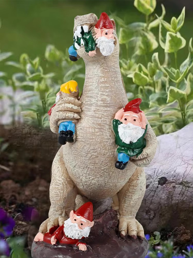 Lustige Gartenfiguren aus Harz als Wandmontage für deinen Hof und Garten, Mehrfarbig - Bild 4