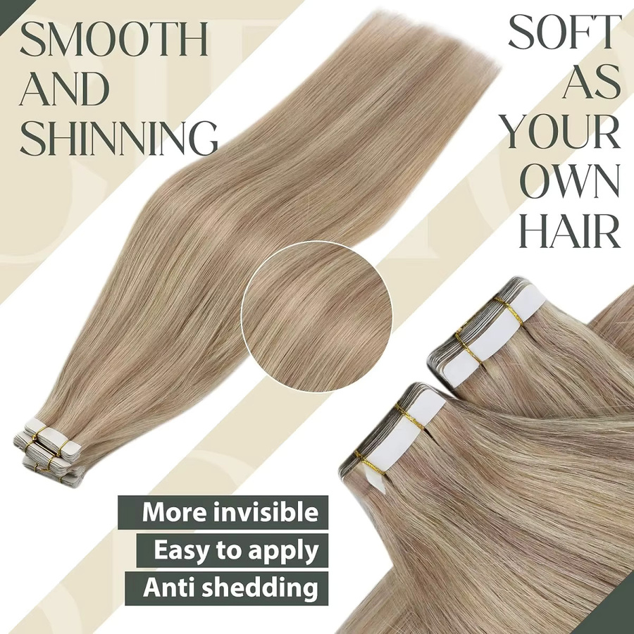 CC YOUNG Haarverlängerung, Remy-Haar, Aschblond, Platinblond, Damen - Bild 4