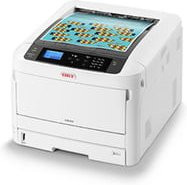 OKI LED-Drucker C844dn in Grau und Weiß mit USB-A und Ethernet/LAN - Bild 1