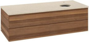 V&B Waschtischunterschrank Antao mit Beleuchtung, Farbe Weiß, B/T/H: 120 x 50 x 36 cm - Bild 1