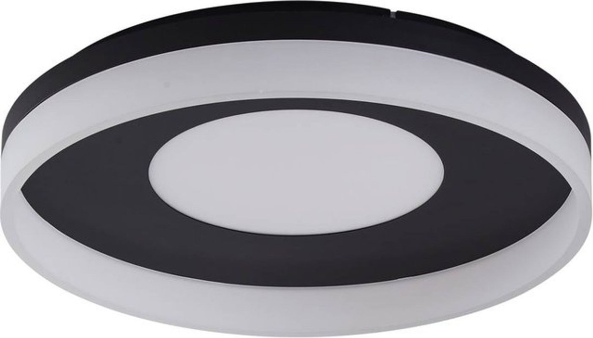 Smart Home Deckenlampe squillo von Lucande, dimmbar mit Fernbedienung, LED, warmweiß, Schwarz/Weiß, modern - Bild 1