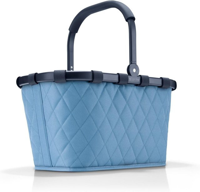 Reisenthel Shopping Carrybag Frame Rhombus in Blau, faltbar mit Griffen - Bild 1