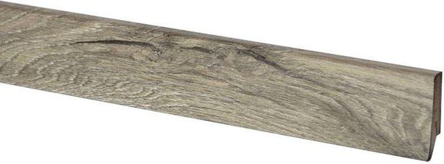 Sockelleiste aus MDF in Braun mit Click-System, L: 240 cm, H: 0,58 cm, B: 0,18 cm - Bild 1