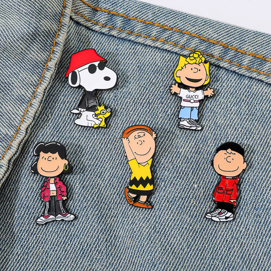 MINISO Pin-Set Snoopy Emaille, Bunt, 5-teilig - Bild 3