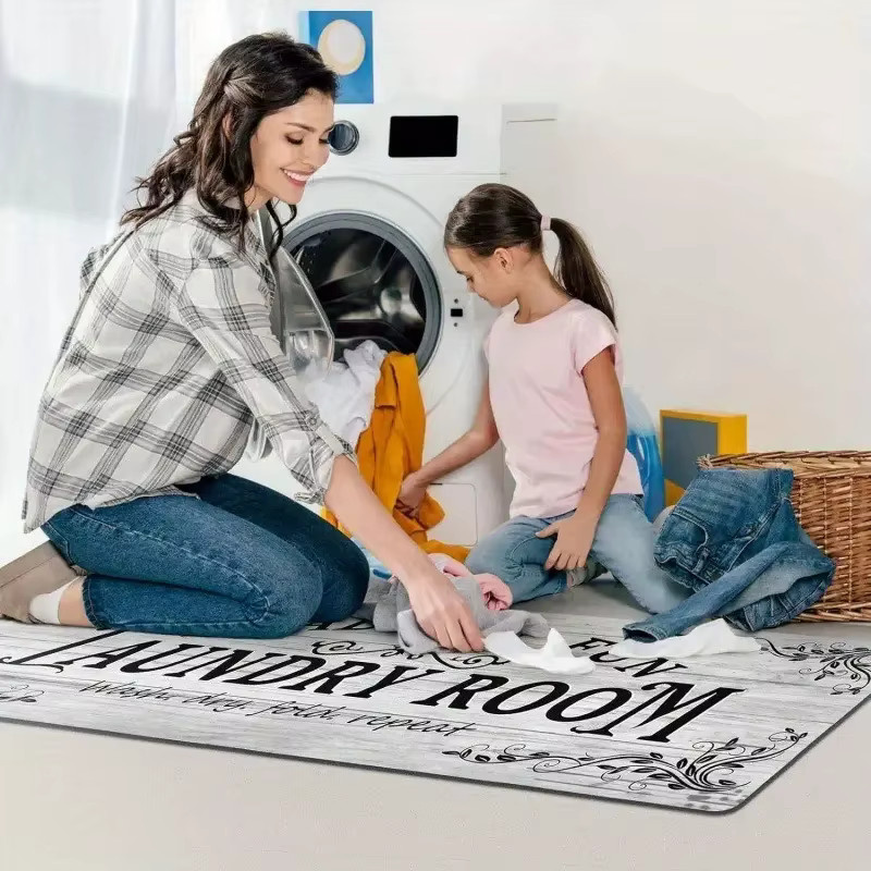 VIKAMA Waschküche-Läufer-Teppich rutschfest und waschbar für Badezimmer und Waschraum B/T: 120 x 40 cm - Bild 2
