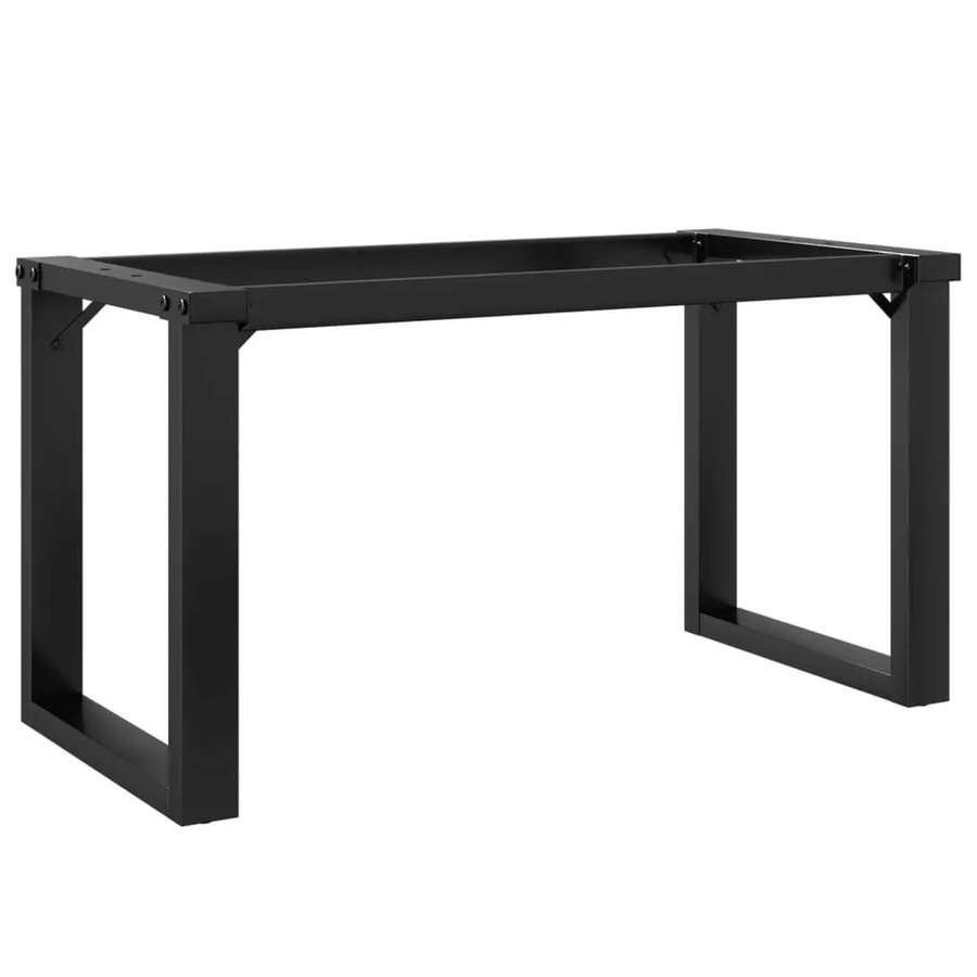 vidaXL Couchtischbeine O-Gestell aus Stahl in Schwarz Matt B/T/H: 90 x 30 x 43 cm - Bild 2