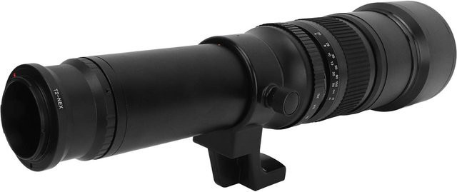 3CZY 500mm Teleobjektiv F6.3 Festbrennweite mit T2 NEX Adapter für Sony E Vollformat Spiegellose Kamera, Schwarz - Bild 1