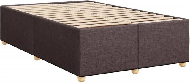 vidaXL Bettgestell mit Stoffbezug in Braun, B/T/H: 120 x 190 x 46 cm - Bild 1
