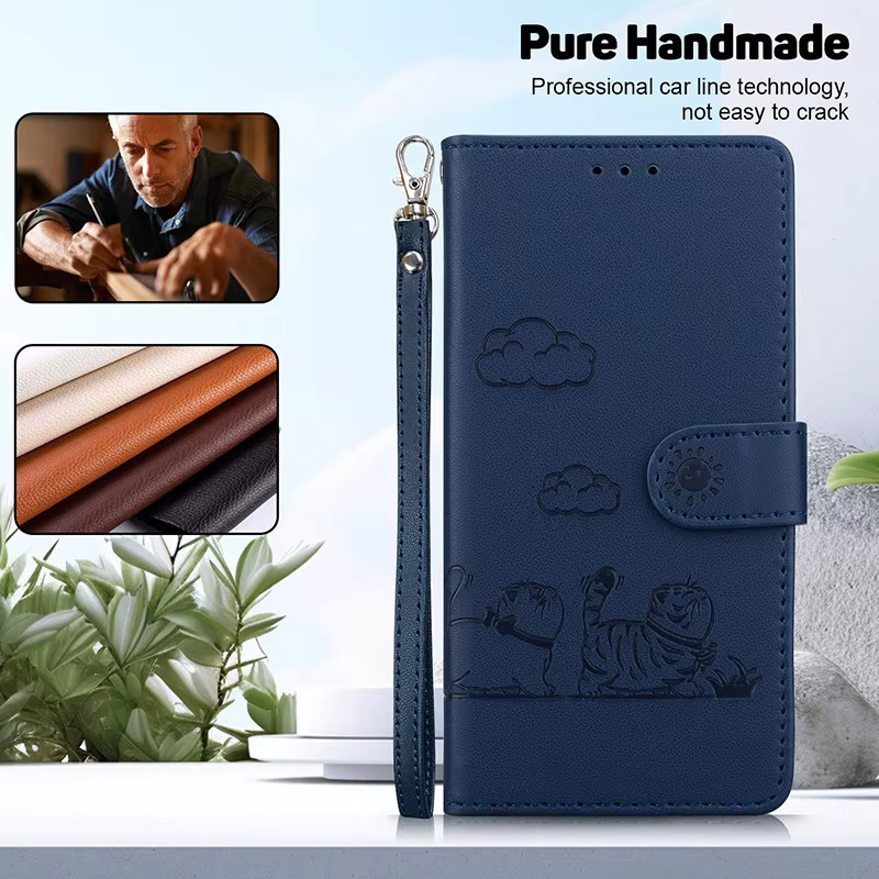 Magnetische Leder-Handyhülle Flip Cover Wallet Case für Motorola Moto E20 E30 E40 E7I Power E6 Play E7 Plus E22I E13 E6 Plus in Rot - Bild 2