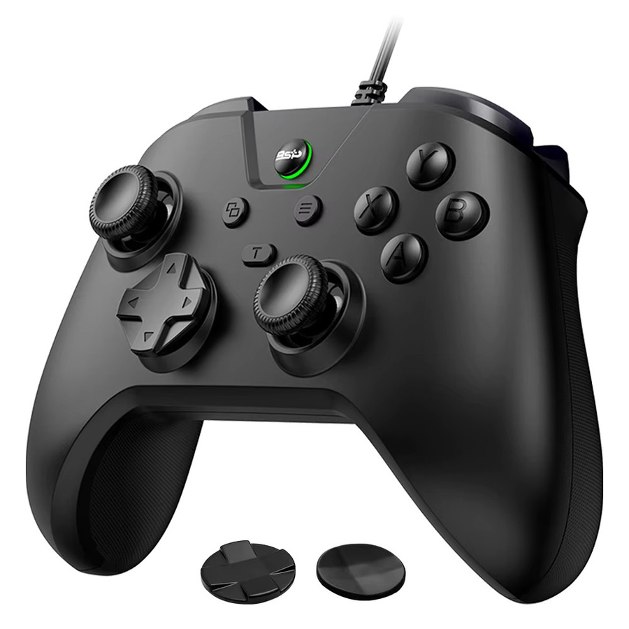 VILCORN USB-Gamepad für PC und Switch mit Hall-Effekt Joystick, Dual-Vibration und anpassbarem D-Pad, Farbe: Weiß - Bild 3