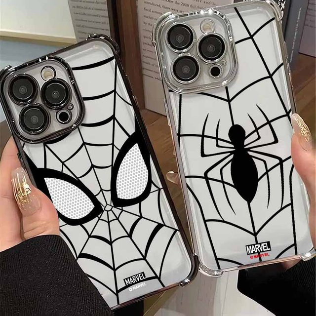 S-pider-ManS Handyhülle mit Galvanisierung und Fallschutz für Apple iPhone 17 AIR 16E 16 15 14 13 12 11 XS Pro Max mini Plus - Bild 1