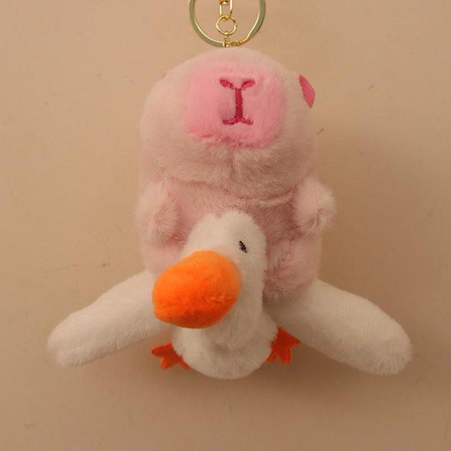 Kapibara Puppe Plüschtier, Rosa / Pink, 4 inch - Bild 1