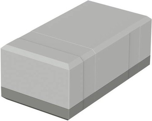 Bopla ELEGANT EG 1560 Elektronikgehäuse aus Polystyrol in Lichtgrau RAL 7035, B/T/H: 15,0 x 8,2 x 6,0 cm - Bild 1