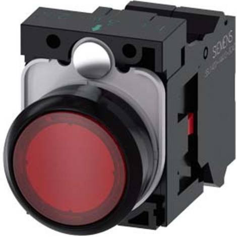 Siemens Drucktaster 3SU1103-0AB20-3CA0 in Rot aus Kunststoff - Bild 1