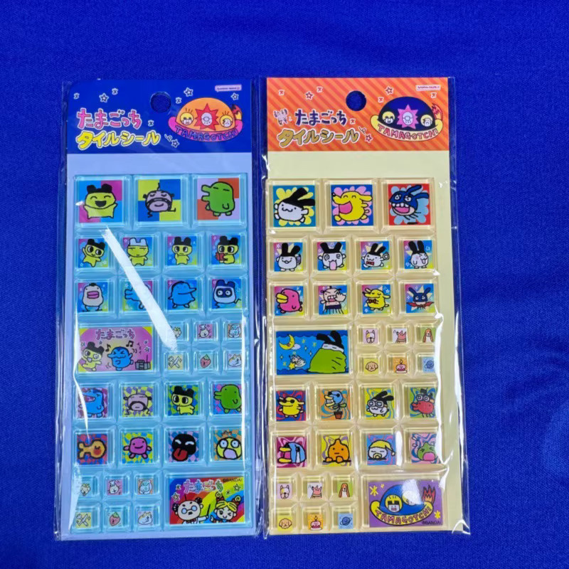 Tamagotchi-Haustier Klare Bubble-Aufkleber Quadratische Epoxy-Puffy-Dekoration in Transparent und Multicolour für Tagebuch und Planer - Bild 1