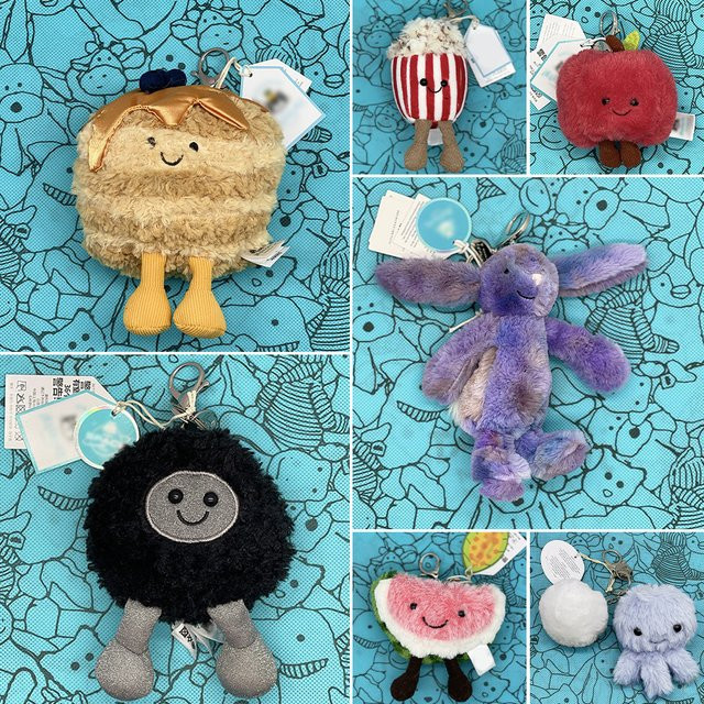 Jellycat Muffin-Plüschtier, kleiner Plüschhase mit Blumenmuster, bunt/mehrfarbig - Bild 1