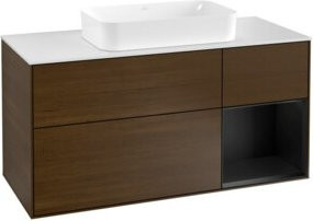 V&B Waschtischunterschrank Finion in Walnuss, Breite: 120 cm, Tiefe: 50,1 cm, Höhe: 50,1 cm - Bild 1