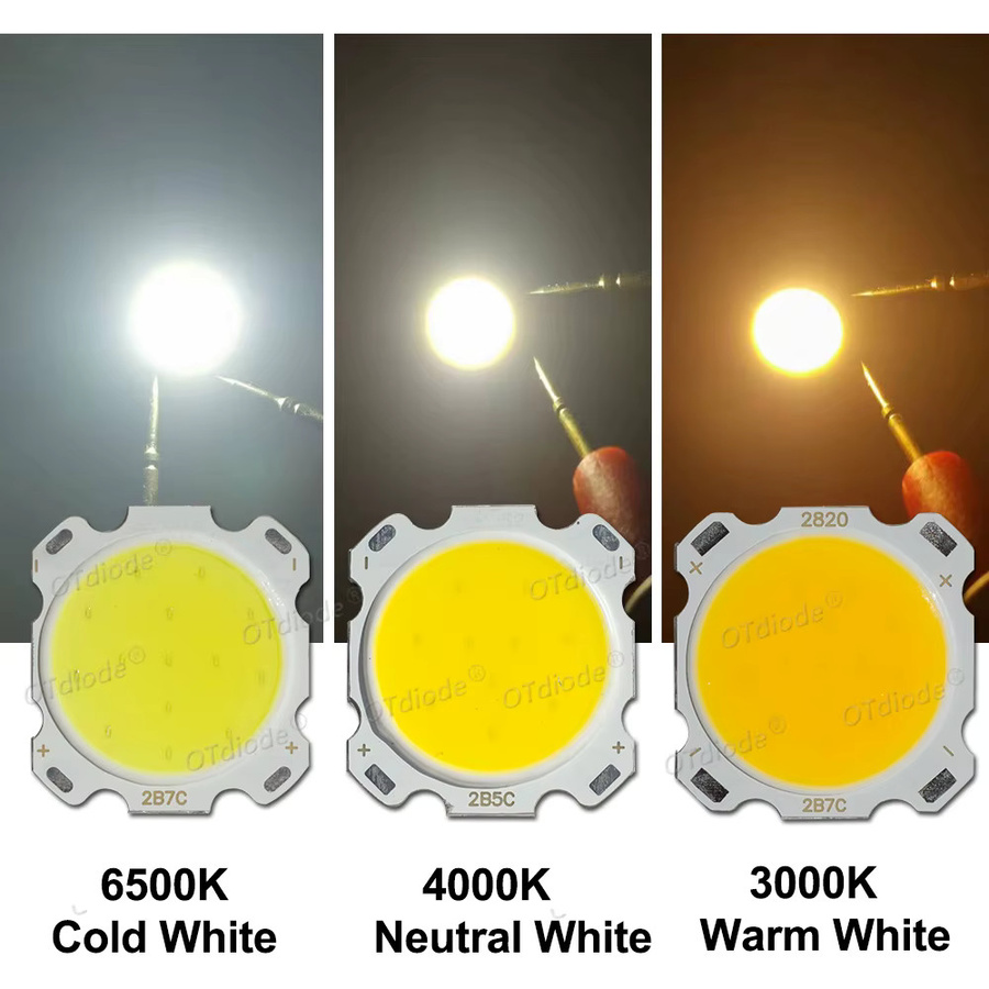 10 Stück COB LED Chips für DIY Scheinwerfer und Downlights in verschiedenen Leistungen und Farben Weiß - Bild 3