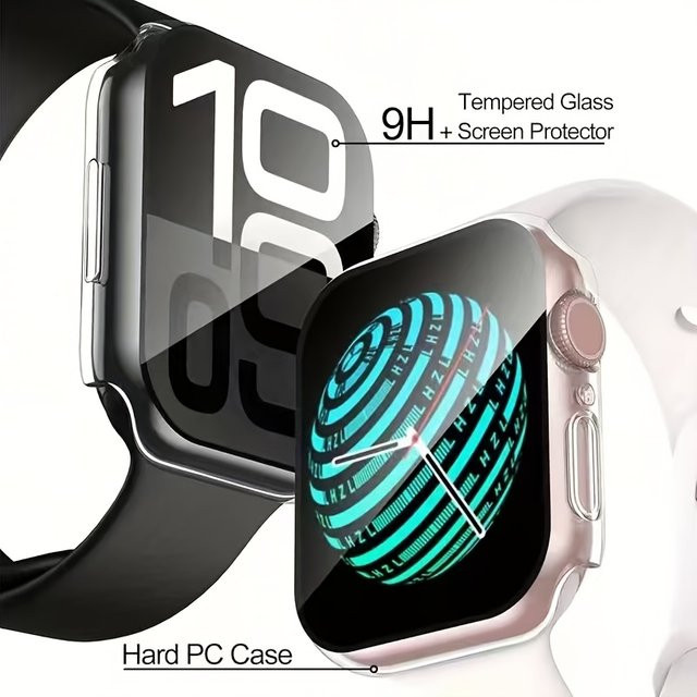 Schutzhülle aus gehärtetem Glas für Apple Watch, Unisex - Bild 1