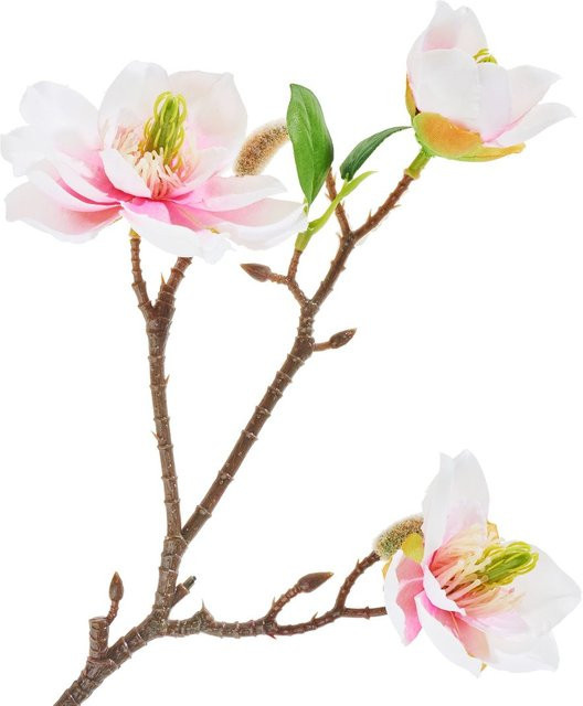 Künstliche Magnolien-Blüten mit 3 Blüten in Mehrfarben von DPI - Bild 1
