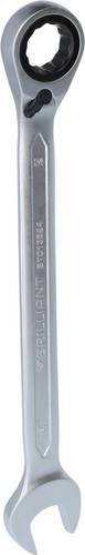 Brilliant Tools Ratschenringschlüssel aus Chrom-Vanadium in Silber, Schlüsselweite: 24 mm - Bild 1