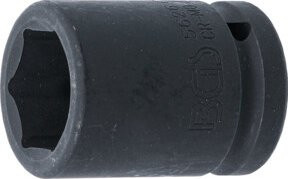 BGS Kraft-Steckschlüssel-Einsatz Sechskant 5626 aus Chrom-Molybdän-Stahl, Antrieb Innenvierkant 20 mm (3/4 Zoll), Schlüsselweite 26 mm, Schwarz - Bild 1