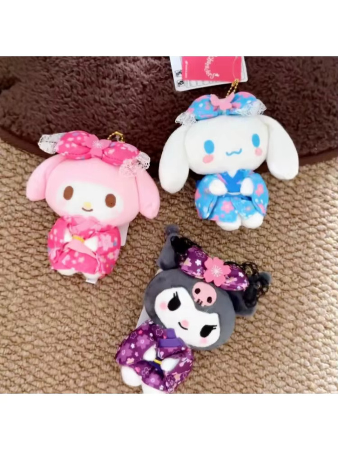 E-Strong Kuromi Cinnamoroll My Melody Plüschtier Schlüsselanhänger, 10cm - Bild 6