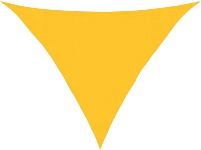 Furnicato Sonnensegel aus HDPE in Gelb, Dreieckig, 3,5 x 3,5 x 4 m - Bild 1